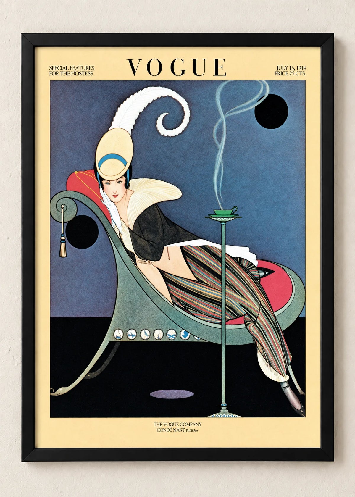 Vogue: tri modne naslovnice, Vogue, jul 1914, u crnim ramu