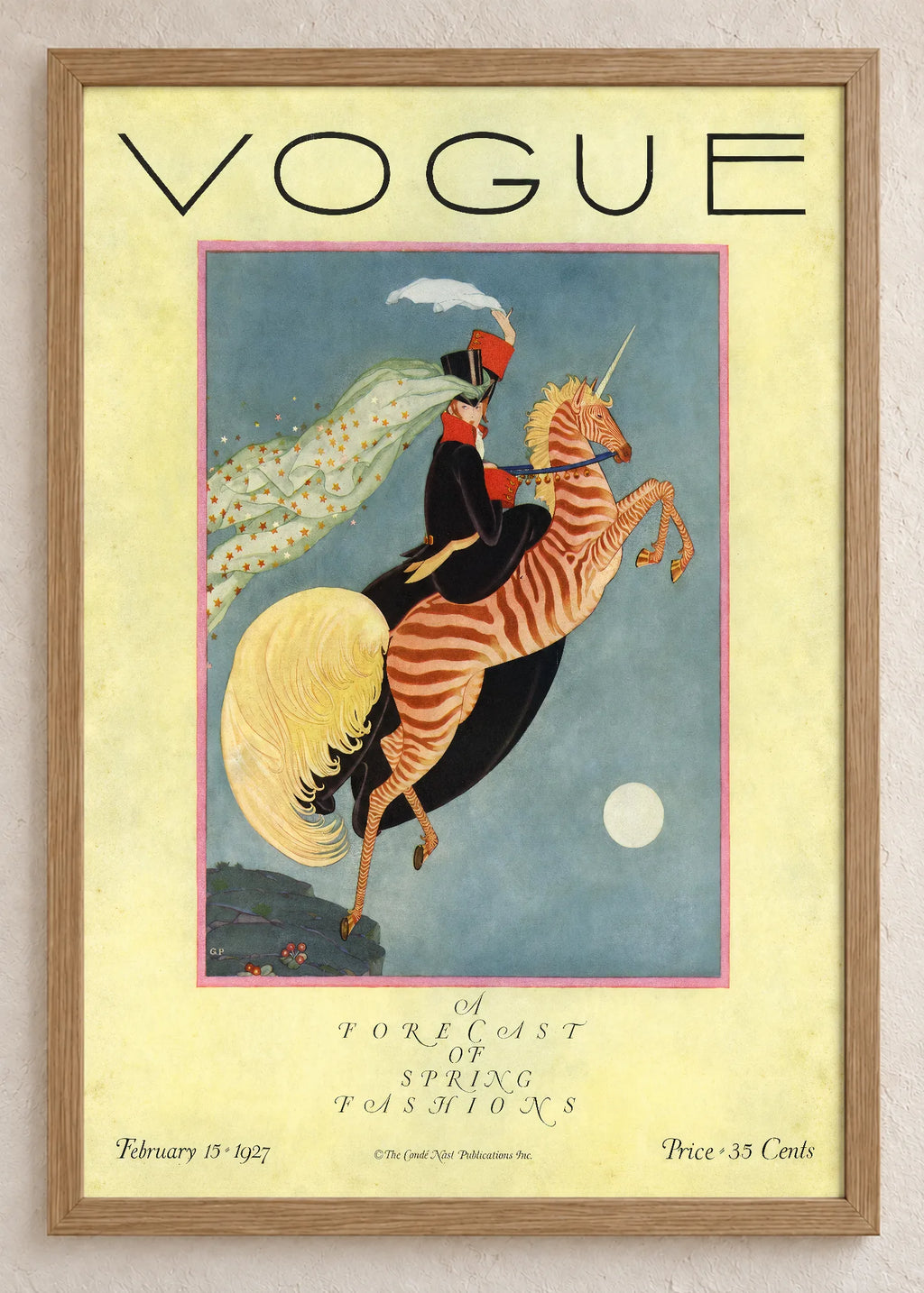 Vogue: fantazija i geometrija, Vogue, februar 1927, u braon ramu