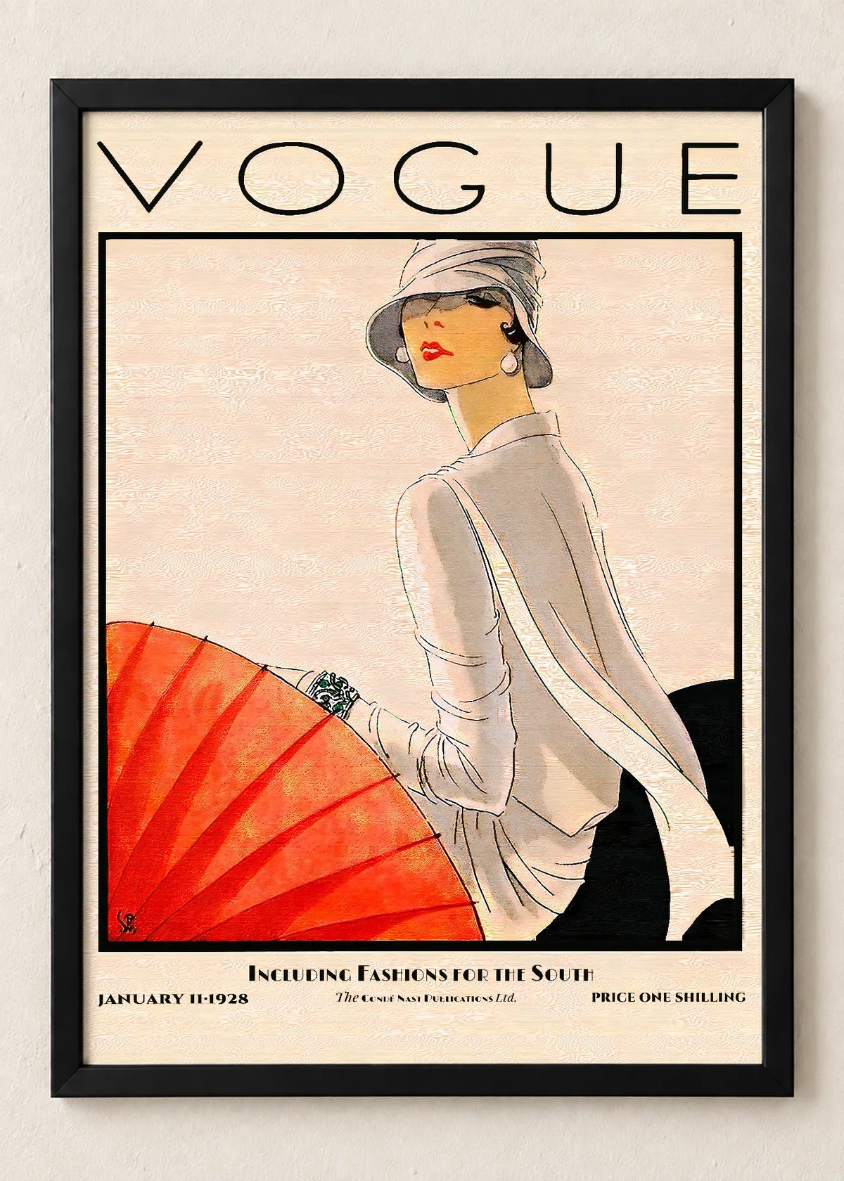 Vogue: fantazija i geometrija, Vogue, januar 1928, u crnim ramu