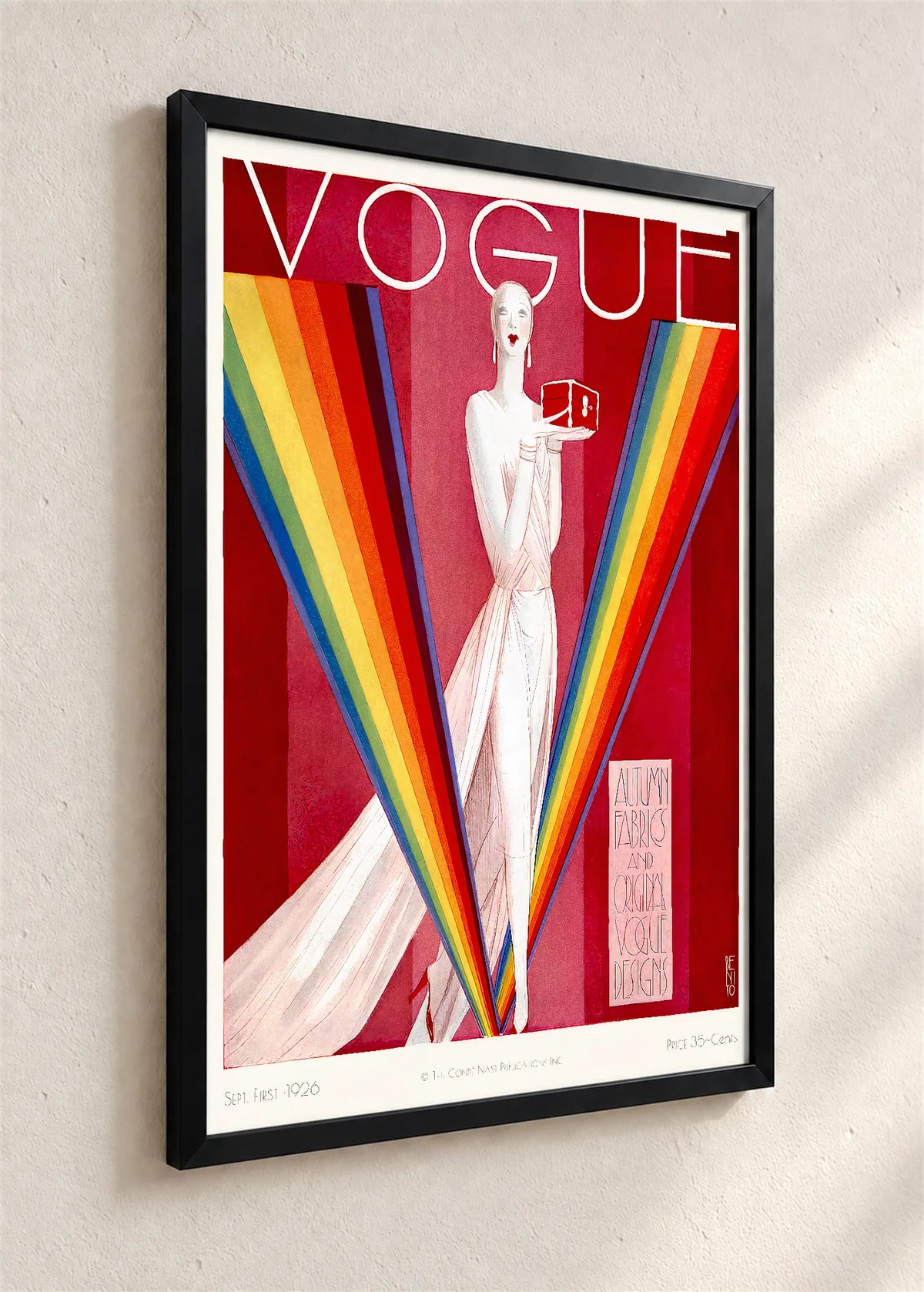 Vogue, naslovnica iz septembra 1926., crni ram iz ugla