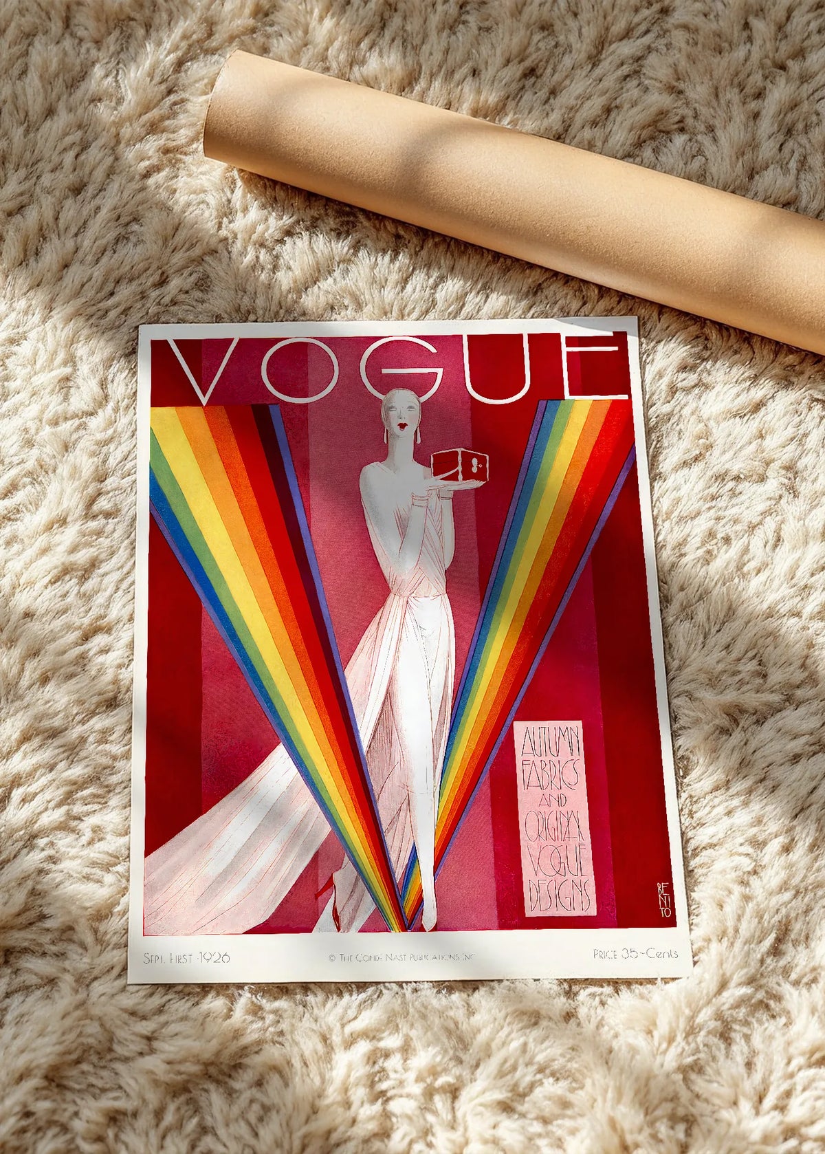 Vogue, naslovnica iz septembra 1926., poster bez rama