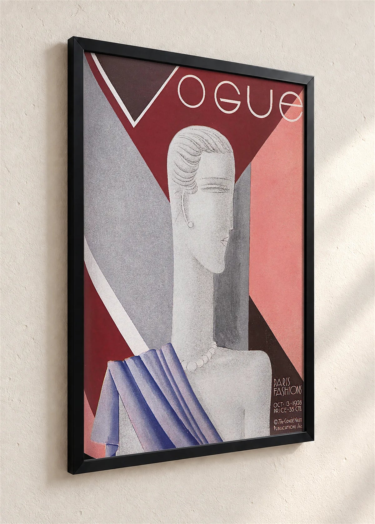 Vogue, pariska moda, oktobar 1928., crni ram iz ugla