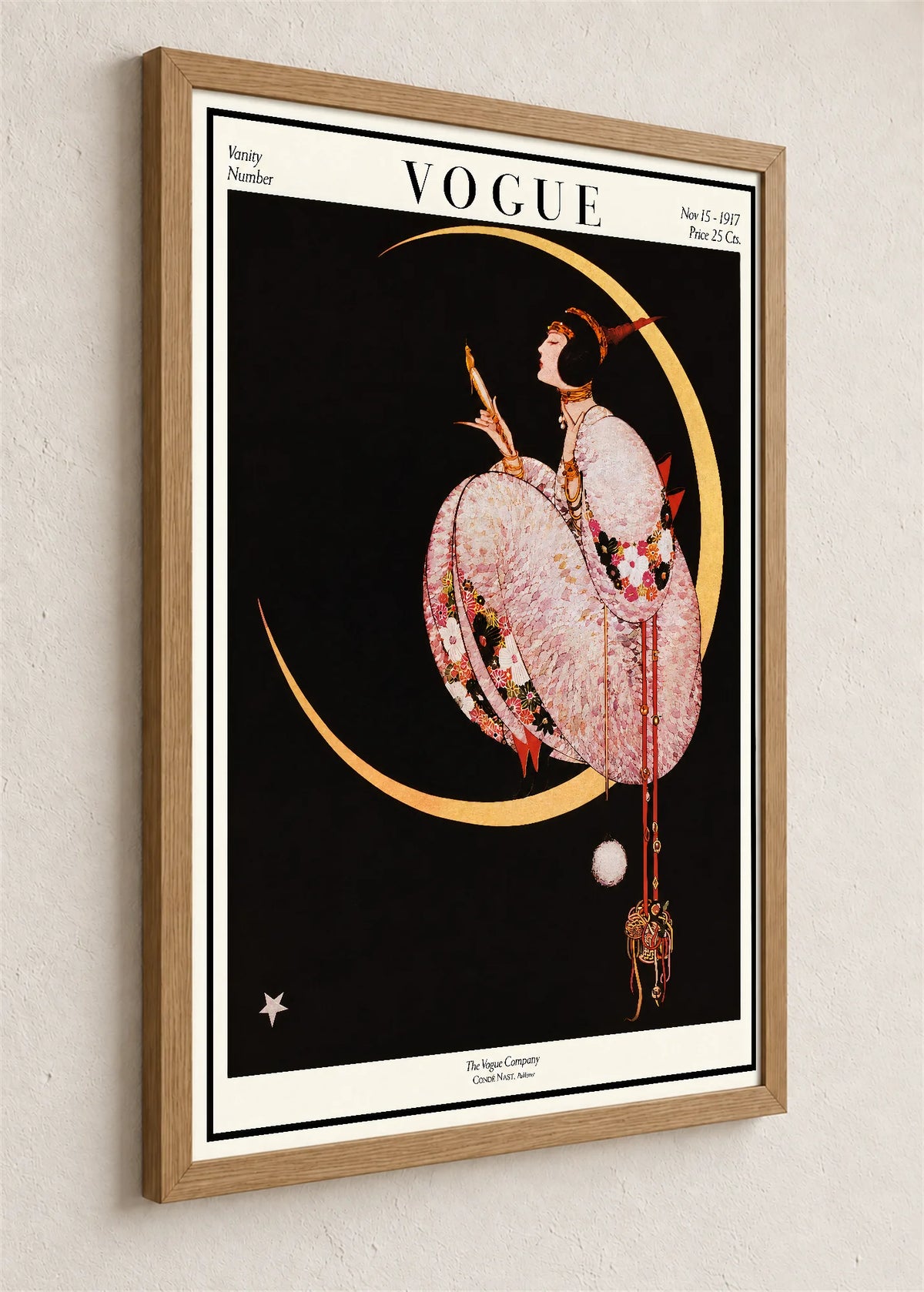 Vogue, naslovnica iz novembra 1917., braon ram iz ugla