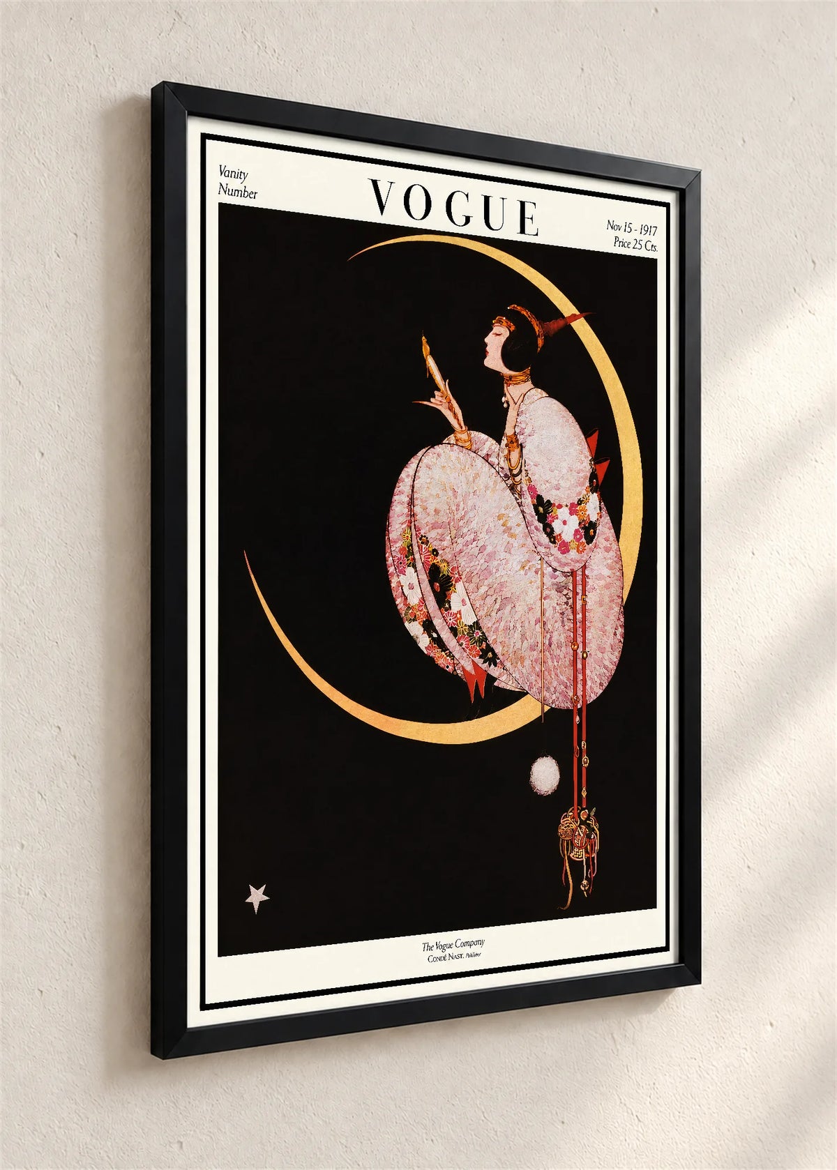 Vogue, naslovnica iz novembra 1917., crni ram iz ugla